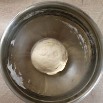 Once the dough becomes smooth and elastic, you can safely invite your baby to knead it a little. Once the dough becomes smooth and elastic, you can safely invite your baby to knead it a little.